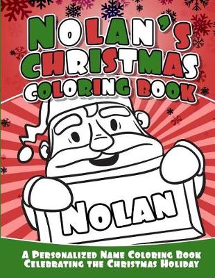 Book cover for Nolan's Christmas Coloring Book