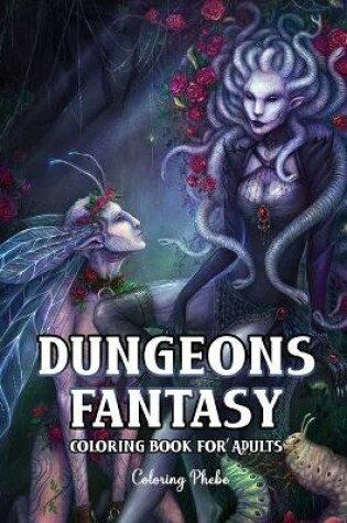 Cover of Dungeons Fantasy Coloring Book for Adults