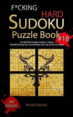 Book cover for F*cking Hard Sudoku Puzzle Book #18