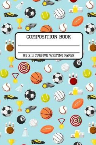 Cover of Composition Book Cursive Writing Paper