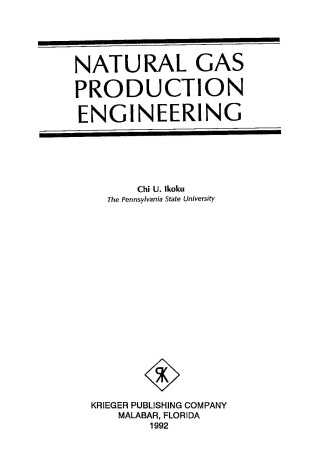 Cover of Natural Gas Production Engineering