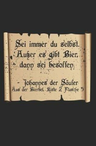 Cover of Johannes Der Saufer