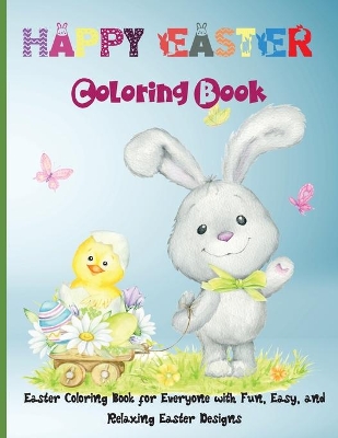 Book cover for Happy Easter Coloring Book