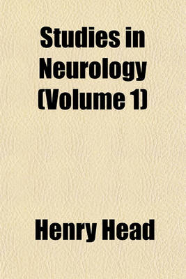 Book cover for Studies in Neurology (Volume 1)