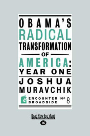 Cover of Obamas Radical Transformation of America