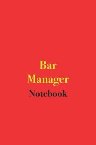 Cover of Bar Manager Notebook