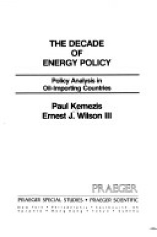 Cover of Decade of Energy Policy