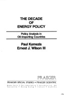 Book cover for Decade of Energy Policy