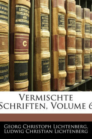 Cover of Vermischte Schriften, Sechster Band