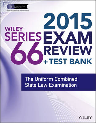 Cover of Wiley Series 66 Exam Review 2015 + Test Bank