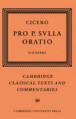 Cover of Cicero: Pro P. Sulla oratio