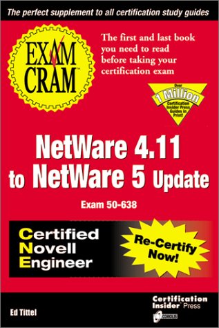 Book cover for Netware 4.11 to 5 Update Exam Cram