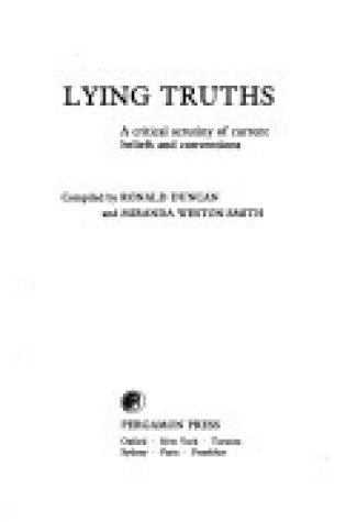 Cover of Lying Truths