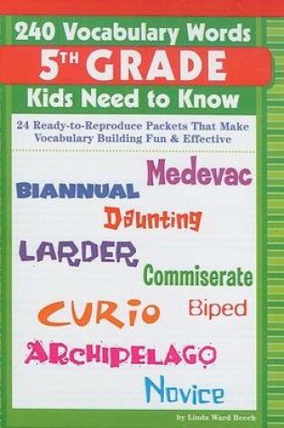 Cover of 240 Vocabulary Words Kids Need to Know, Grade 5