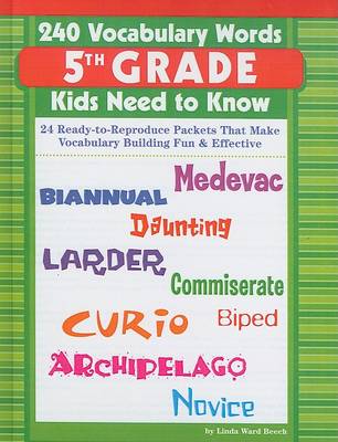 Book cover for 240 Vocabulary Words Kids Need to Know, Grade 5