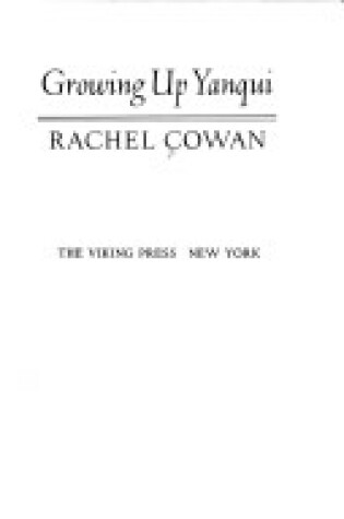 Cover of Growing Up Yanqui