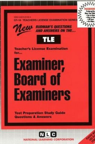 Cover of Examiner, Board of Examiners