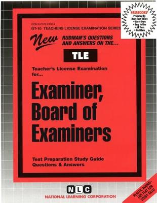 Book cover for Examiner, Board of Examiners