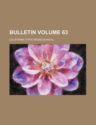 Book cover for Bulletin Volume 63