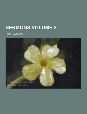 Book cover for Sermons Volume 2