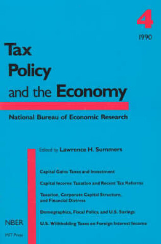 Cover of Tax Policy and the Economy