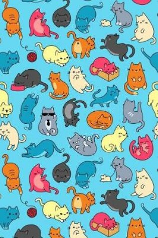 Cover of Journal Notebook For Cat Lovers Fun Cat Pattern 9