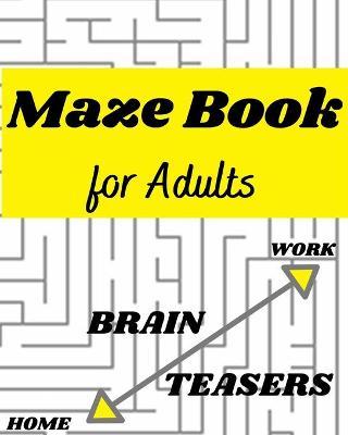 Book cover for Maze Book for Adults