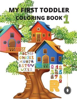 Book cover for My first toddler coloring book