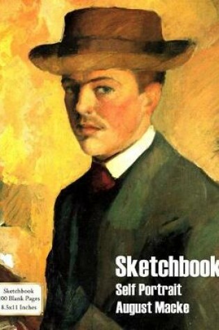 Cover of Sketchbook - Self Portrait - August Macke