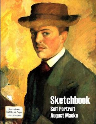 Book cover for Sketchbook - Self Portrait - August Macke