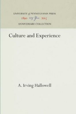 Cover of Culture & Experience Pb