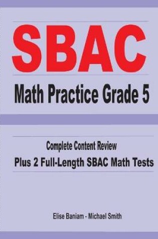 Cover of SBAC Math Practice Grade 5