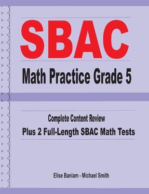 Book cover for SBAC Math Practice Grade 5