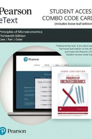 Cover of Pearson Etext for Principles of Microeconomics -- Combo Access Card