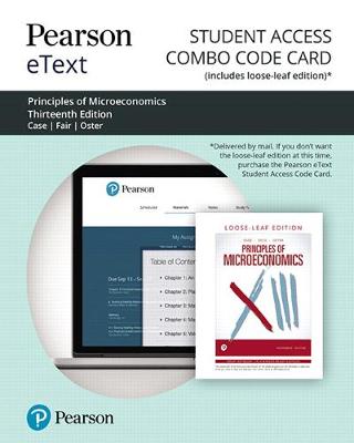 Book cover for Pearson Etext for Principles of Microeconomics -- Combo Access Card