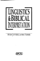 Book cover for Linguistics and Biblcial Interpretation