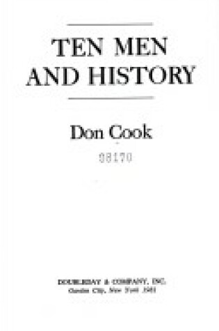 Cover of Ten Men and History