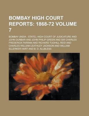 Book cover for Bombay High Court Reports Volume 7