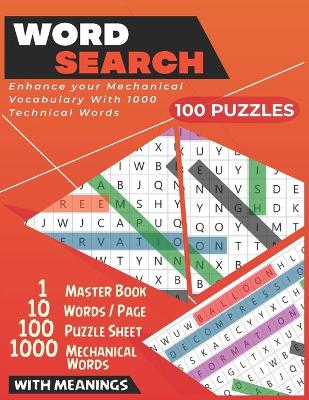 Book cover for Word Search Mechanical Puzzle Book