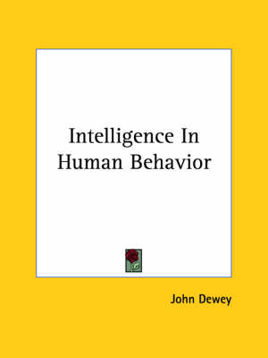 Book cover for Intelligence in Human Behavior