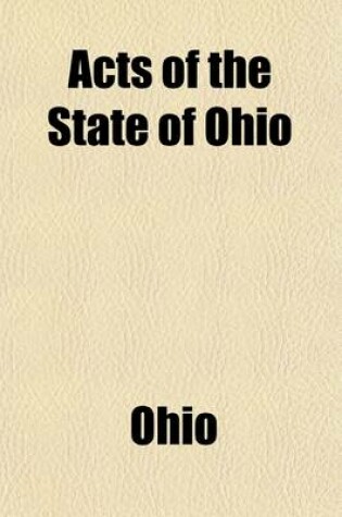 Cover of Acts of the State of Ohio