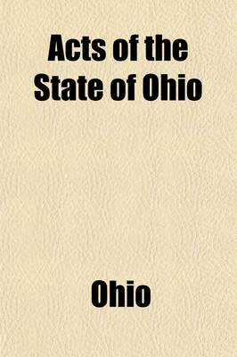 Book cover for Acts of the State of Ohio