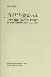 Book cover for Mark Strand and the Poet's Place in Contemporary Culture