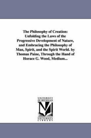 Cover of The Philosophy of Creation