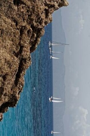 Cover of Rocky Coast, Sailboats and the Sea in Rhodes, Greece Journal