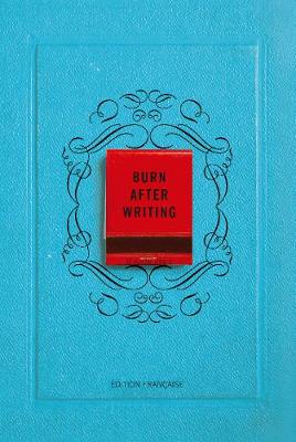 Book cover for Burn After Writing Edition Francaise