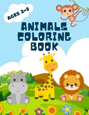 Book cover for Animals Coloring Book