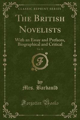 Book cover for The British Novelists, Vol. 21
