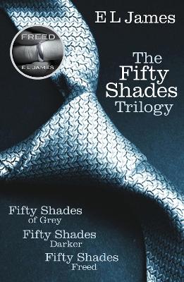 Book cover for Fifty Shades Trilogy: Fifty Shades of Grey / Fifty Shades Darker / Fifty Shades Freed