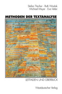 Book cover for Methoden der Textanalyse